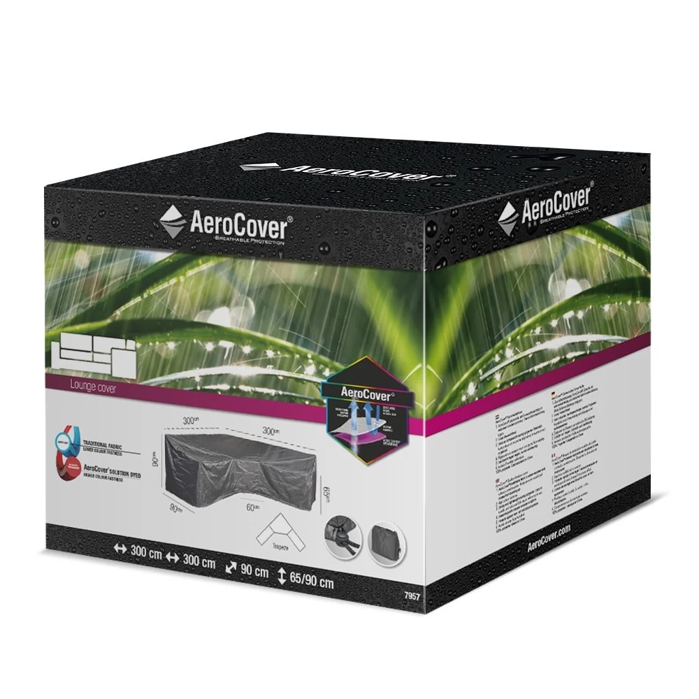 AeroCover Loungesethoes Hoekset Trapeze 300 X 300 X 65/90 Cm 4 AeroCover Loungesethoes Hoekset Trapeze 300 X 300 X 65/90 Cm - Afbeelding 2