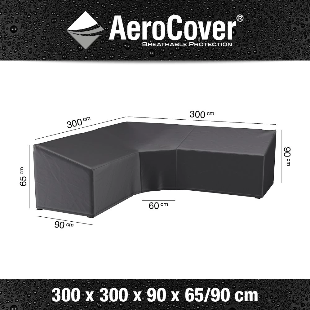 AeroCover Loungesethoes Hoekset Trapeze 300 X 300 X 65/90 Cm 6 AeroCover Loungesethoes Hoekset Trapeze 300 X 300 X 65/90 Cm - Afbeelding 4