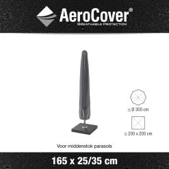 AeroCover Parasolhoes H 165 X 25/35 Cm -Tuin Decor Verkoop aerocover parasolhoes antraciet h165x25 35cm 1000x1000 621e0db844f24 l
