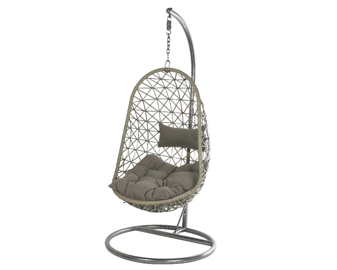 Bologna Hang-ei Wicker Grijs - Ø 95 X H 195 Cm 3 Bologna Hang-ei Wicker Grijs - Ø 95 X H 195 Cm