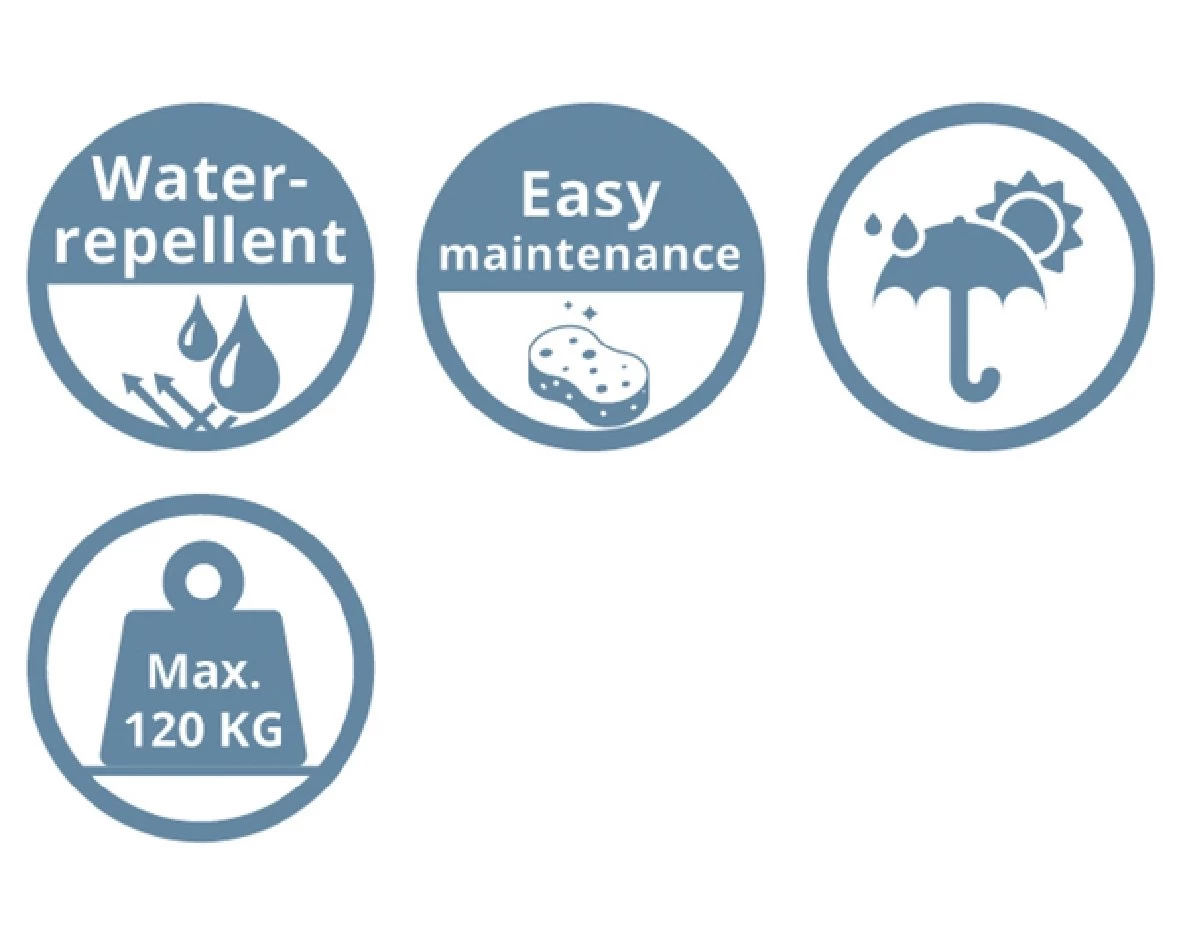 Bologna Hang-ei Wicker Grijs - Ø 95 X H 195 Cm 5 Bologna Hang-ei Wicker Grijs - Ø 95 X H 195 Cm - Afbeelding 3