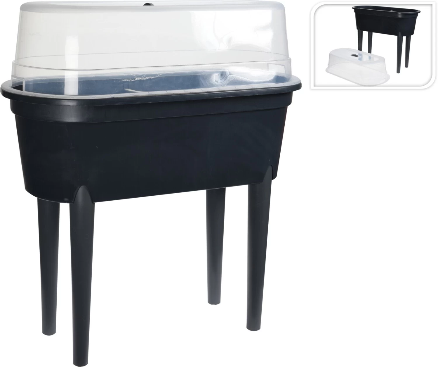 E&K Kweektafel 77x40x38cm Antraciet 3 E&K Kweektafel 77x40x38cm Antraciet