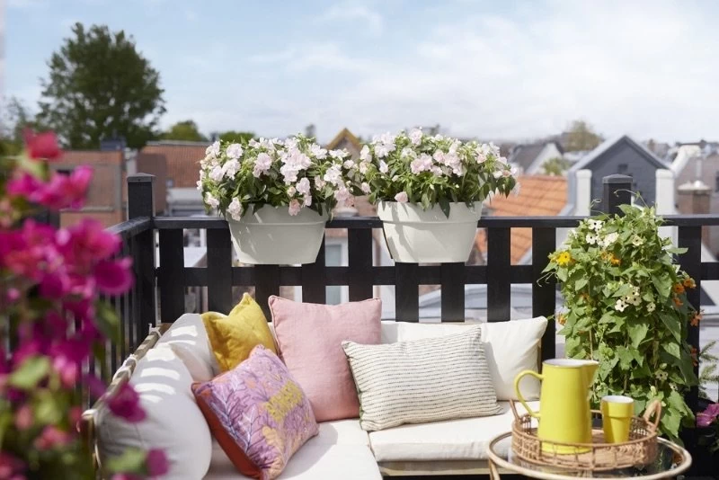 Elho Plantenbak Vibia Campana Flower Bridge 40cm Wit 7 Elho Plantenbak Vibia Campana Flower Bridge 40cm Wit - Afbeelding 5