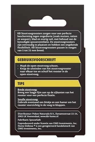 KB Stootvoegrooster RVS 50mm - 10 Stuks 4 KB Stootvoegrooster RVS 50mm - 10 Stuks - Afbeelding 2