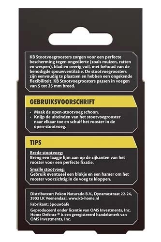 KB Stootvoegrooster RVS 70mm - 10 Stuks 4 KB Stootvoegrooster RVS 70mm - 10 Stuks - Afbeelding 2