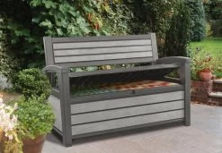 Keter Hudson Opbergbank 260L Grafiet -Tuin Decor Verkoop keter hudson opbergbank 260l grafiet 800x555 62738fe4b8a5d l