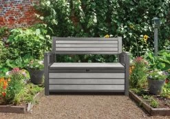 Keter Hudson Opbergbank 260L Grafiet -Tuin Decor Verkoop keter hudson opbergbank 260l grafiet 800x561 62738fe469ae6 l