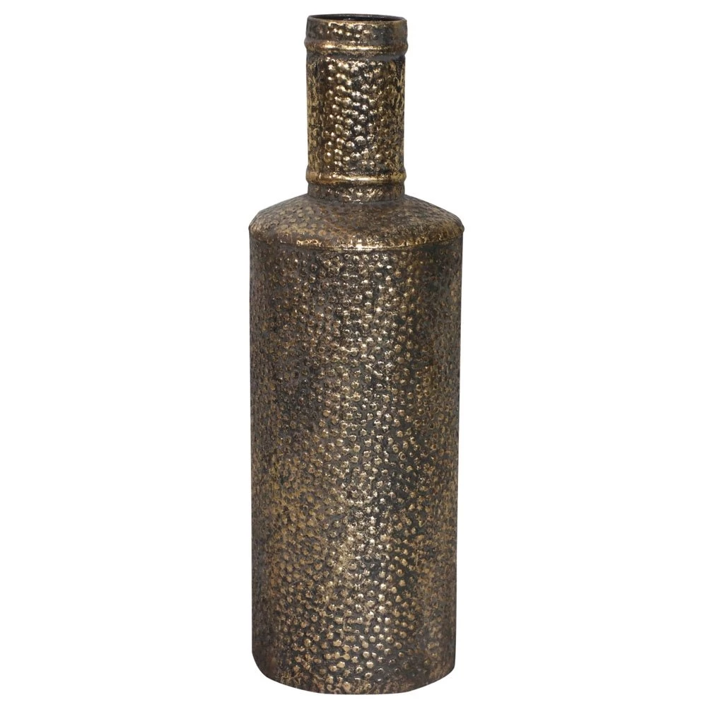 Vaas Metaal White Gold - H 17 X D 17 Cm 3 Vaas Metaal White Gold - H 17 X D 17 Cm