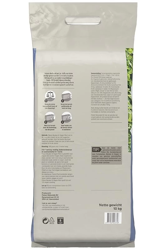 Pokon Beuken & Hagen Mest 10kg 4 Pokon Beuken & Hagen Mest 10kg - Afbeelding 2