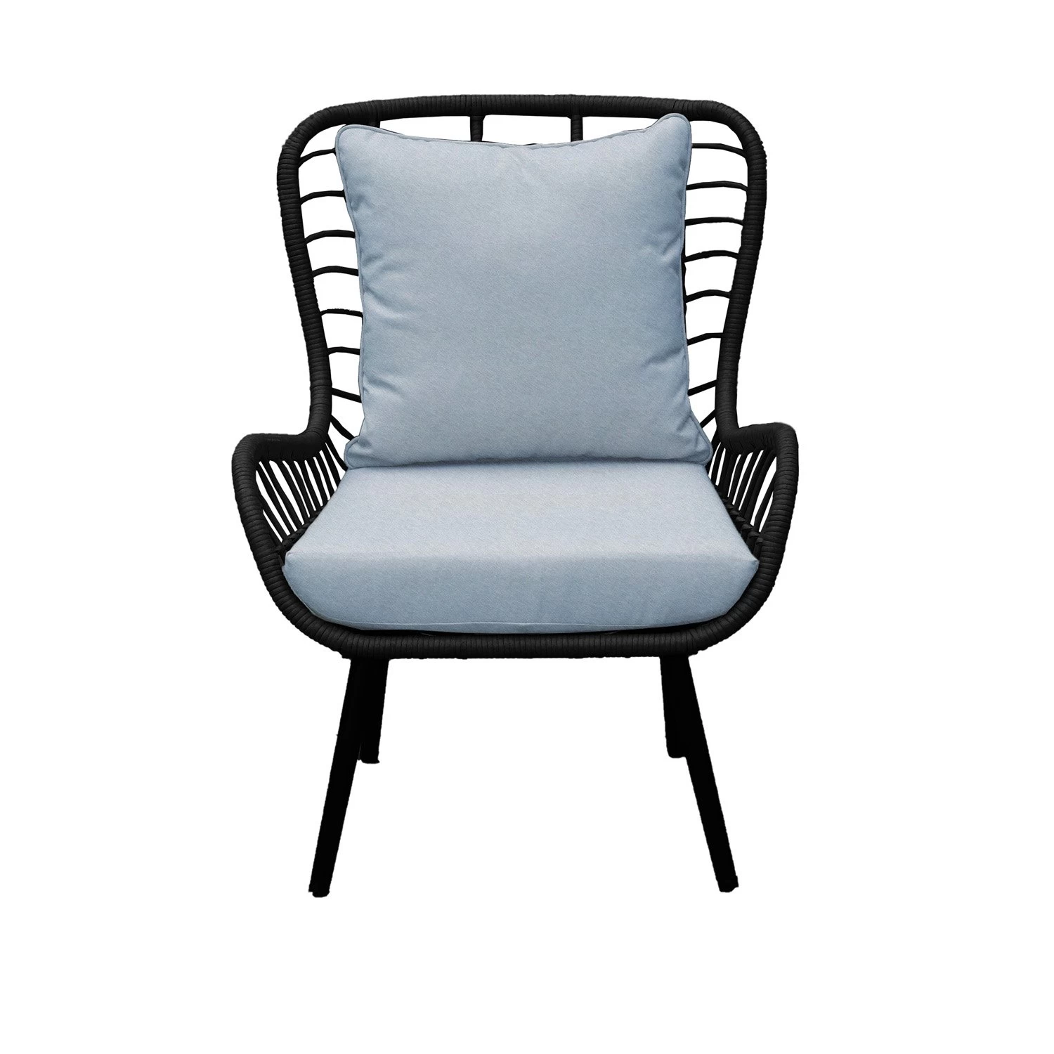 Royal Seasons COCOON Vlinderstoel Met Voetensteun Zwart 5 Royal Seasons COCOON Vlinderstoel Met Voetensteun Zwart - Afbeelding 3