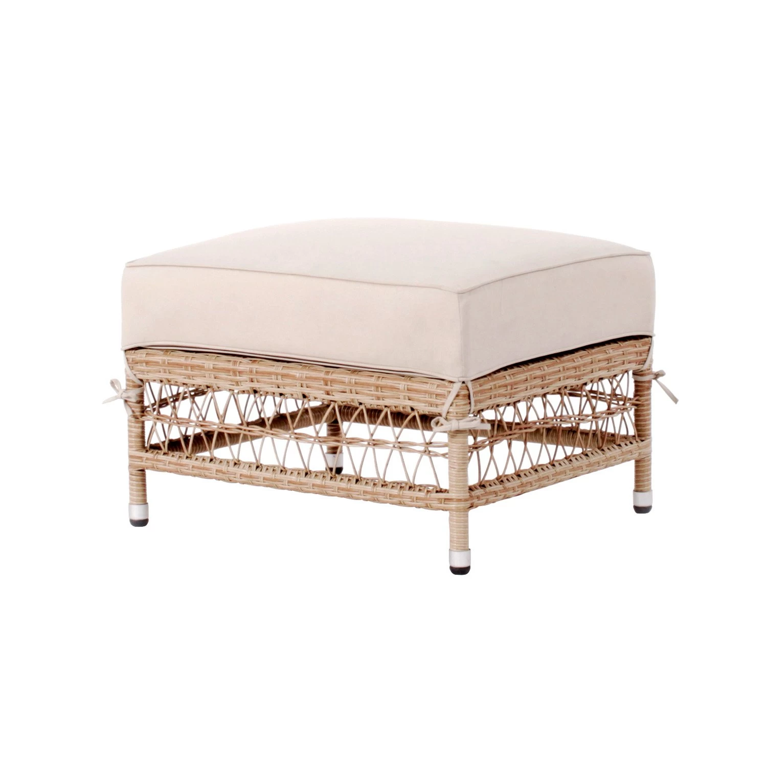 Royal Seasons MAURITIUS Hocker Beige 3 Royal Seasons MAURITIUS Hocker Beige