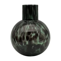 Vaas Glas Green Leopard - Ø 14 X H 18 Cm