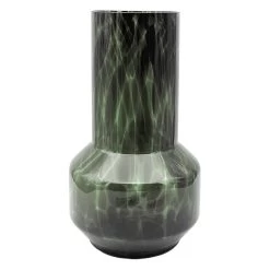 Vaas Glas Green Leopard - Ø 20 X H 35 Cm