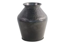 Vaas Metaal Rustique Black - H 35 X D 30 Cm